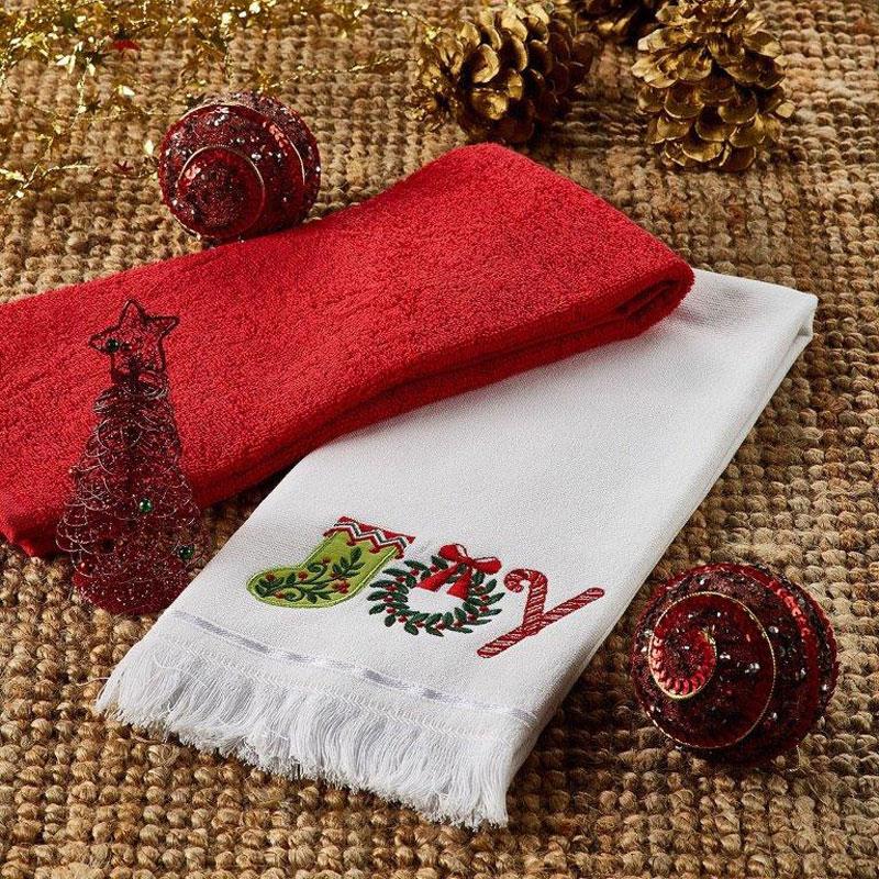 Χριστουγεννιάτικες Πετσέτες Κουζίνας (Σετ 2τμχ) Whitegg XR32-2