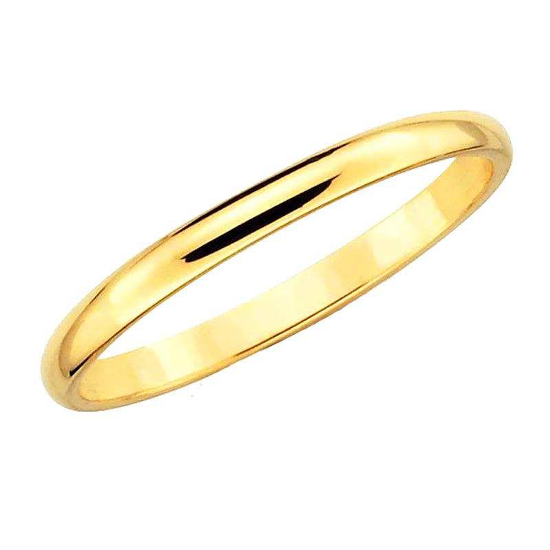 AD Unisex σκέτο χρυσό ατσάλινο δαχτυλίδι βέρα