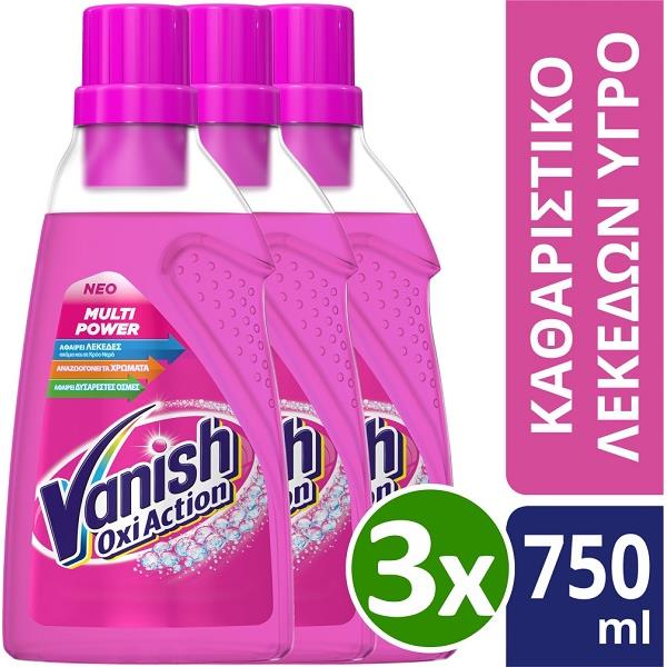 Ενισχυτικό Gel Πλύσης Pink Vanish (3x750ml) τα 3τεμ 14,97€