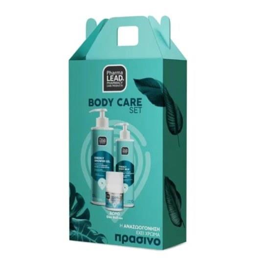 PHARMALEAD Energy Body Care Promo Περιποίησης Σώματος Shower Gel 500ml & Body Milk 250ml & Deo Roll-on 50ml
