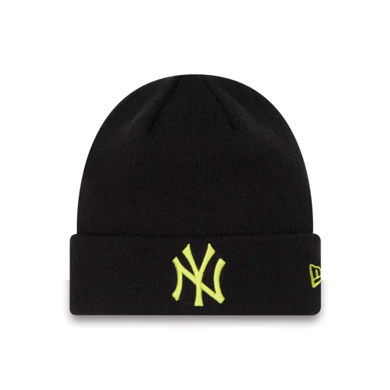NEW ERA New York Yankees League Essentials Black Cuff Beanie Hat 60292603-BLKALG