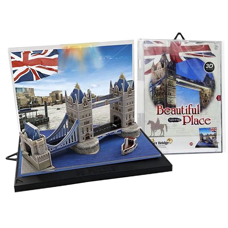Παζλ 3D 33τμχ Γέφυρα Του Λονδίνου Σε Κουτί 16x23εκ. Toy Markt 69-1545 - Toy Markt - 69-1545