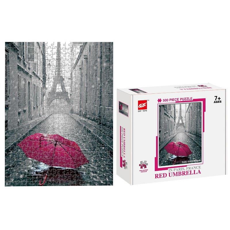 Παζλ 500τμχ Red Umbrella Στο Παρίσι Σε Κουτί 18x5x23εκ. Toy Markt 69-1760 - Toy Markt - 69-1760