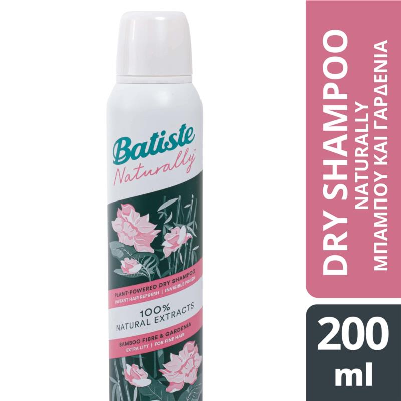 Batiste Dry ShampooEco Naturally Μπαμπού και Γαρδένια 200ml