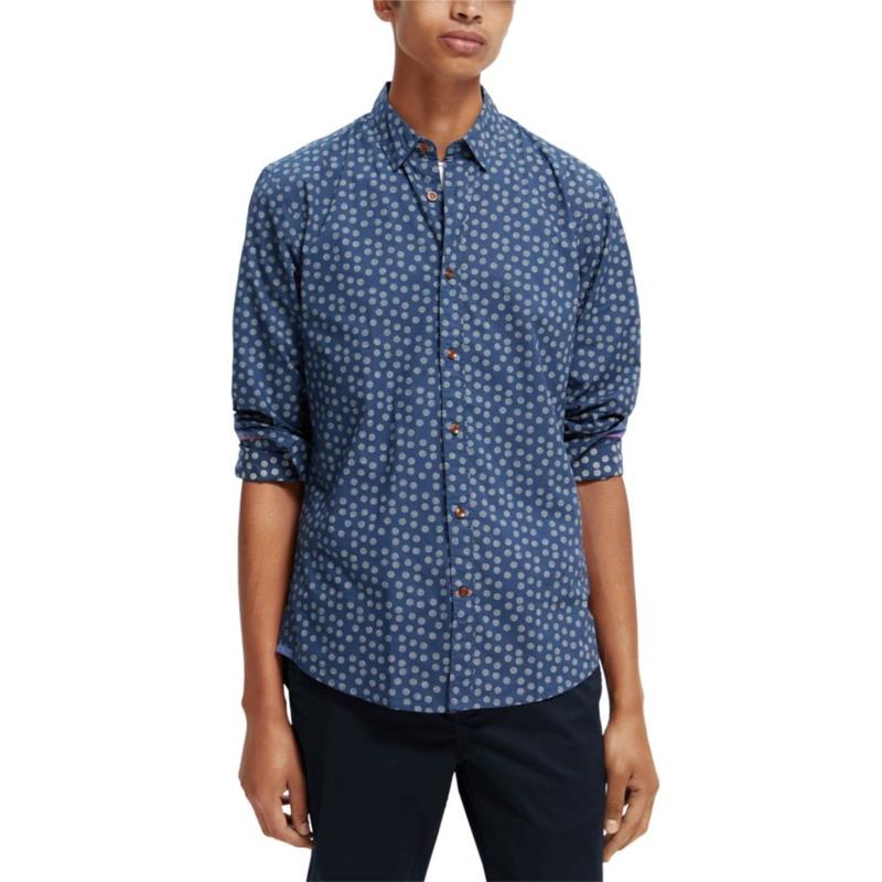 PRINTED POPLIN SLIM FIT SHIRT MEN SCOTCH & SODA