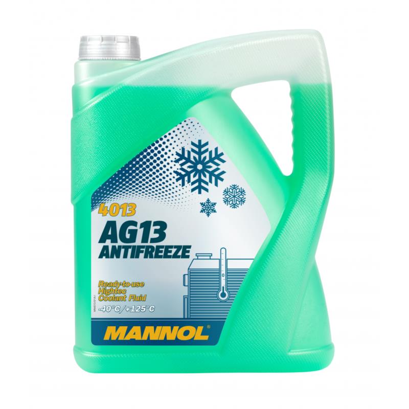 Mannol Αντιψυκτικό Παραφλού Ψυγείου Αυτοκινήτου AG13 -40°C Πράσινο Χρώμα 5lt