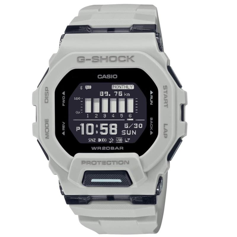 CASIO G-SHOCK Smartwatch Chronograph Grey Rubber Strap GBD-200UU-9ER