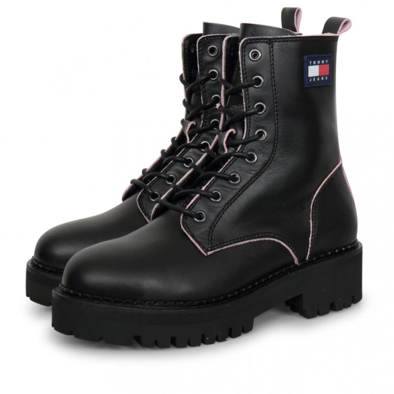 Tommy Hilfiger URBAN PIPING BOOT Μαύρο