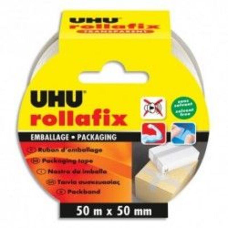 UHU Rollafix Διάφανη Ταινία Συσκευασίας 50mX50mm (34327-36942)