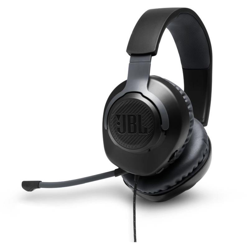 JBL Quantum 100 Ακουστικά Gaming Over-Ear Black (JBLQUANTUM100BLK)