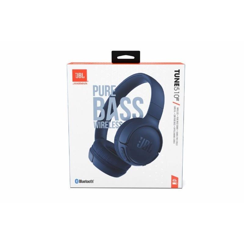 JBL Tune 510BT Ακουστικά Bluetooth On-Ear Blue (JBL510BTBLUE-2004164)