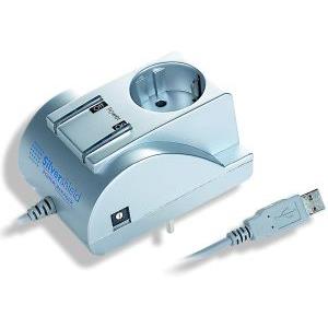GEMBIRD MSIS-PM PROGRAMMABLE USB SURGE PROTECTOR SILVER