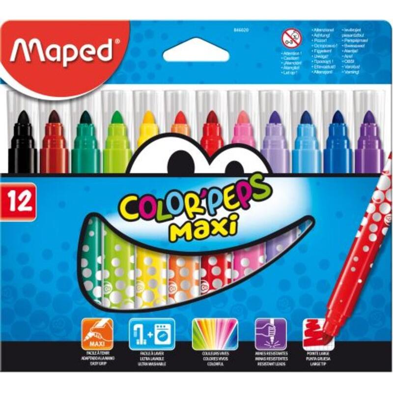 Maped Μαρκαδόροι Color Peps Maxi 12Τμχ (846020)