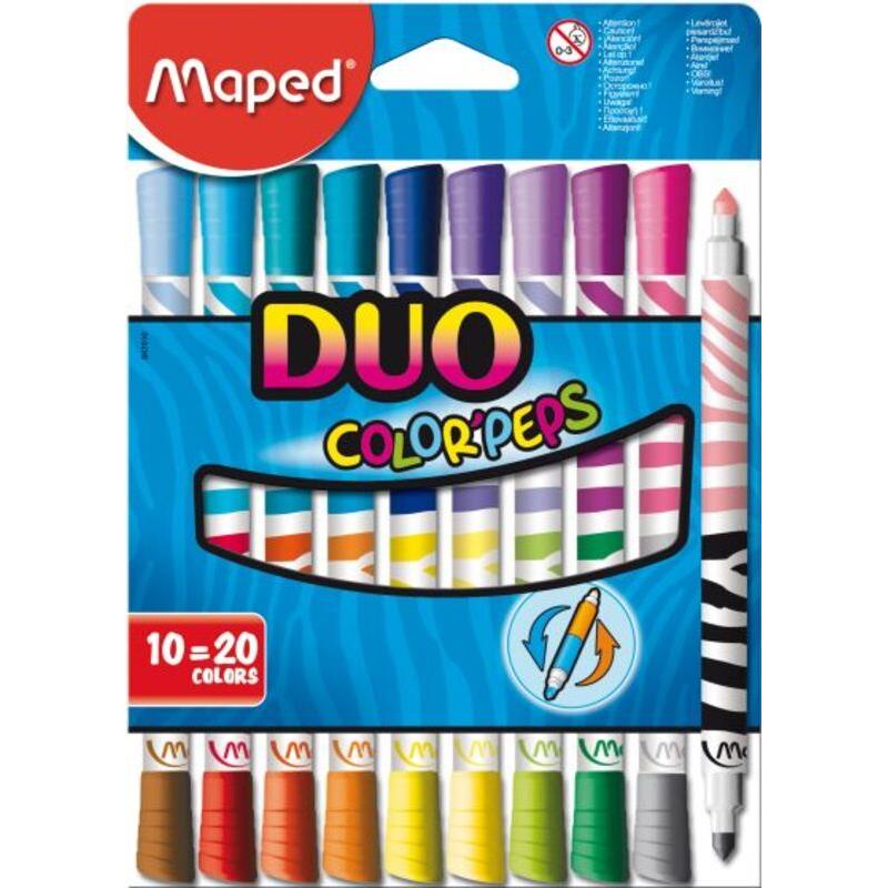 Maped Μαρκαδόροι Color Peps Duo Felt 20Τμχ (847010)