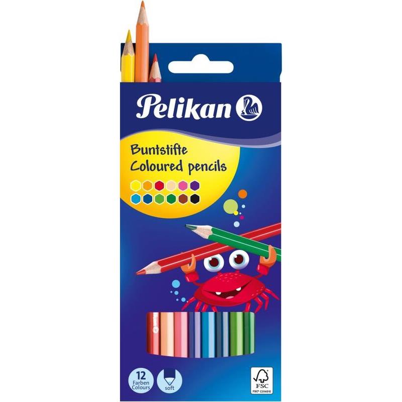 Pelikan Ξυλομπογιές BSLN 12 Χρώματα (724005)