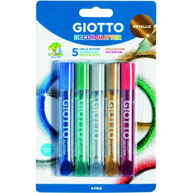 Giotto Κόλλα Glitter Metallic 10,5ml 5Τμχ (0545100)