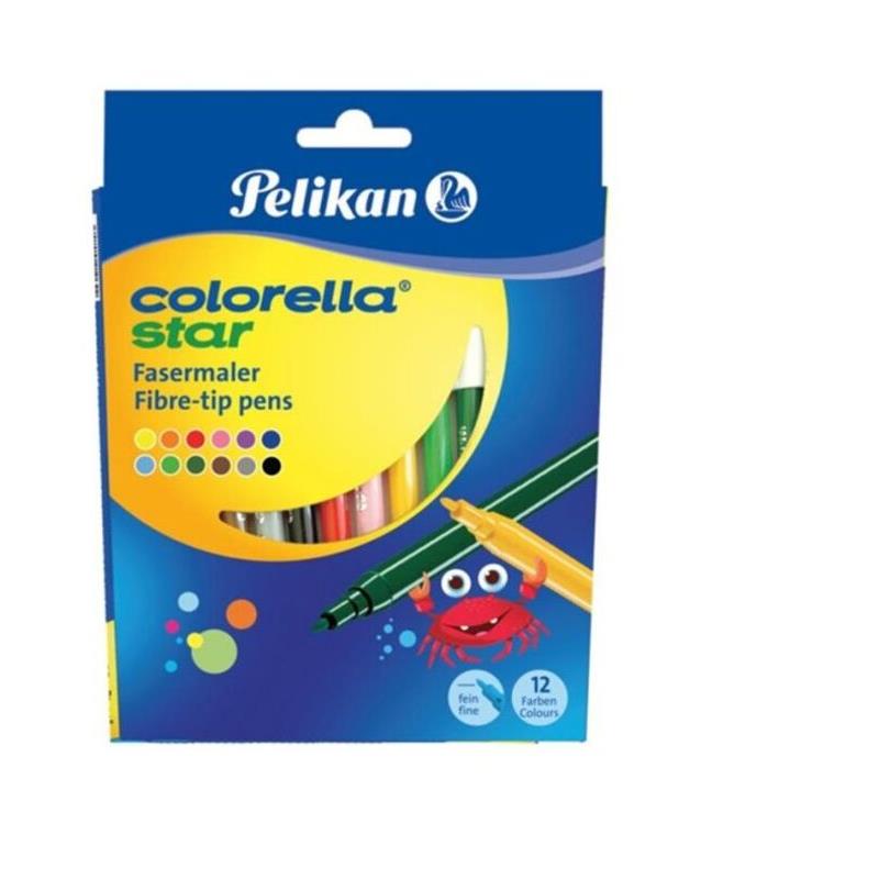 Pelikan Μαρκαδόροι Λεπτοί Colorela Star 302-12 Χρώματα (807517)