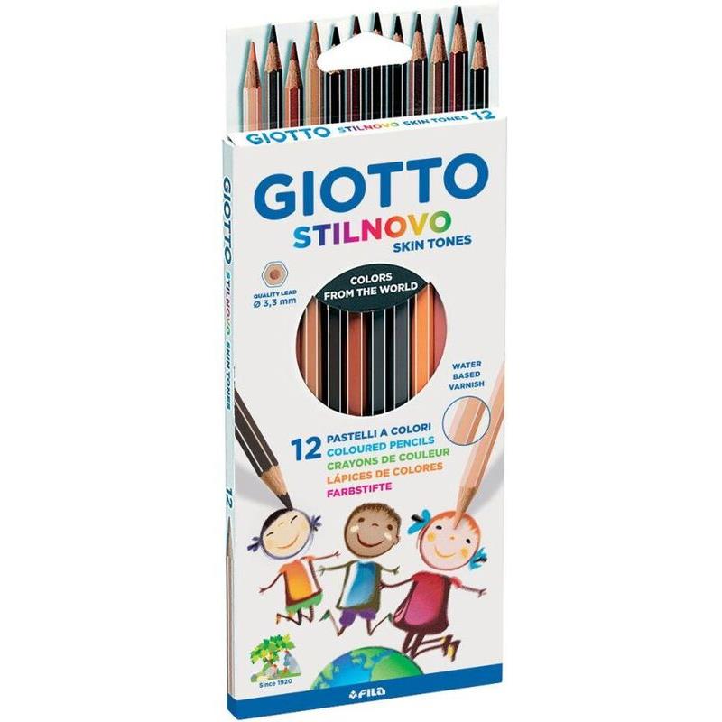 Giotto Ξυλομπογιές Stilnovo Skintones-12Τμχ (025740000)