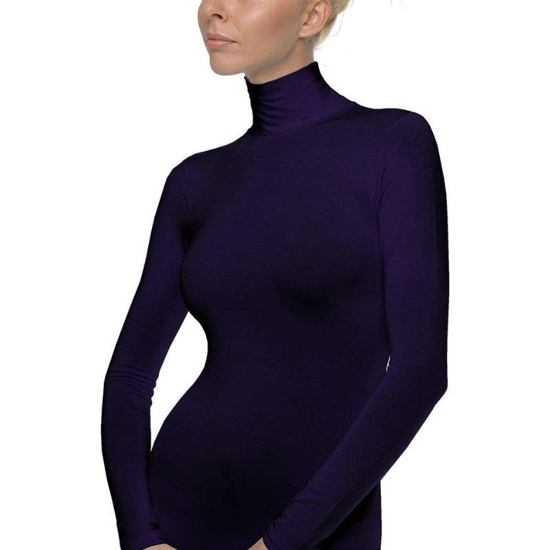Γυναικεία μπλούζα με ζιβάγκο λαιμό & μακρύ μανίκι | 80678 ΜΑΡΙΝ