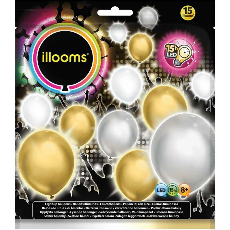 Illooms Gold, Silver And White 15pack (LLM18000)