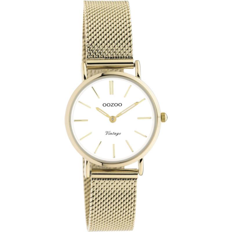 OOZOO Vintage - C20231, Gold case with Stainless Steel Bracelet