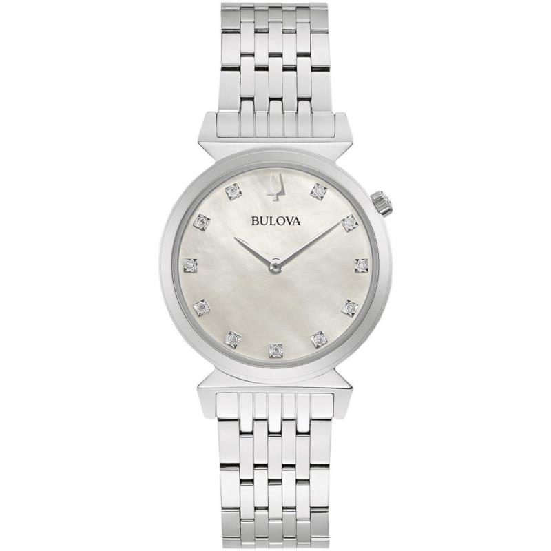 BULOVA Diamond Collection - 96P216, Silver case with Stainless Steel Bracelet