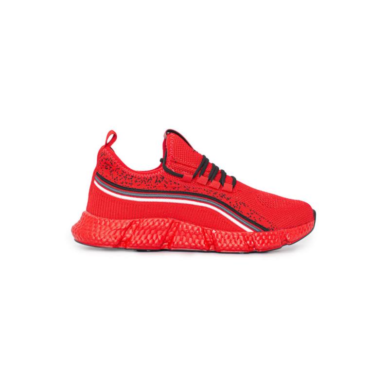 Ανδρικά Παπούτσια sneakers κόκκινα υφασμάτινα