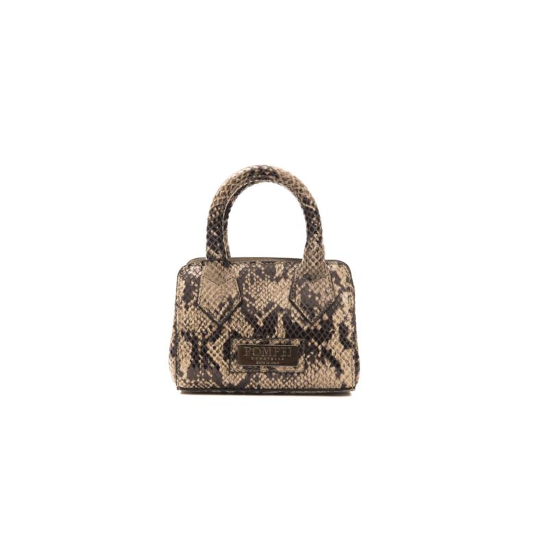 Pompei Donatella Brown Leather Handbag PR3080CHIARA_TortoraTaupe 2000037361387 One Size