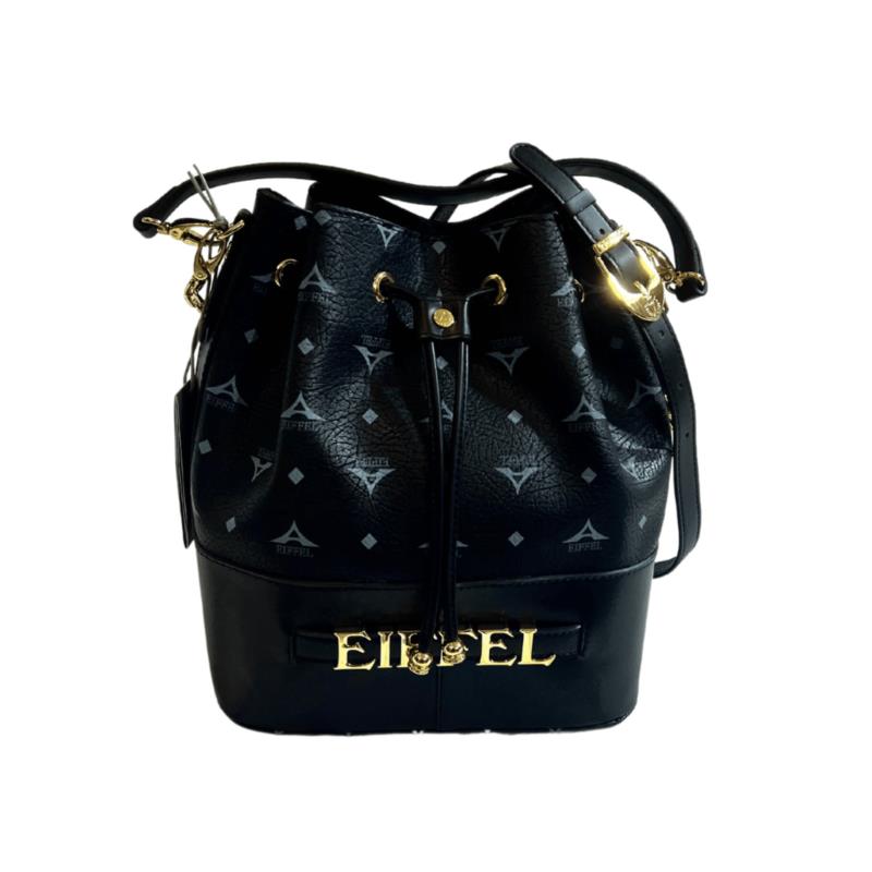 Γυναικεία Τσάντα Ώμου-Χιαστί La Tour Eiffel N36-221010-1 Μαύρη