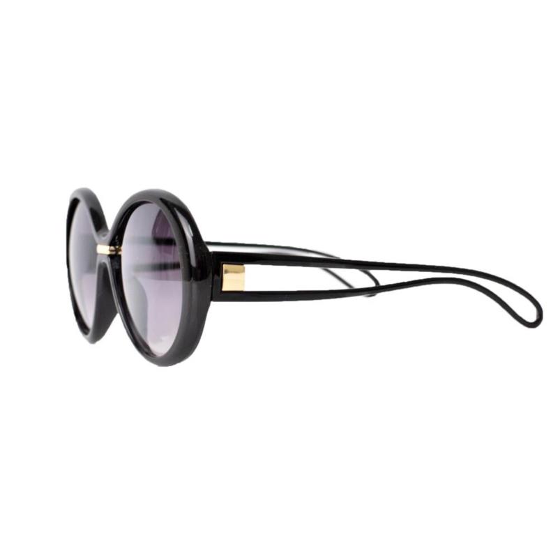 Γυναικεία γυαλιά ηλίου με στρογγυλό δίχρωμο σκελετό Μαύρο 10043