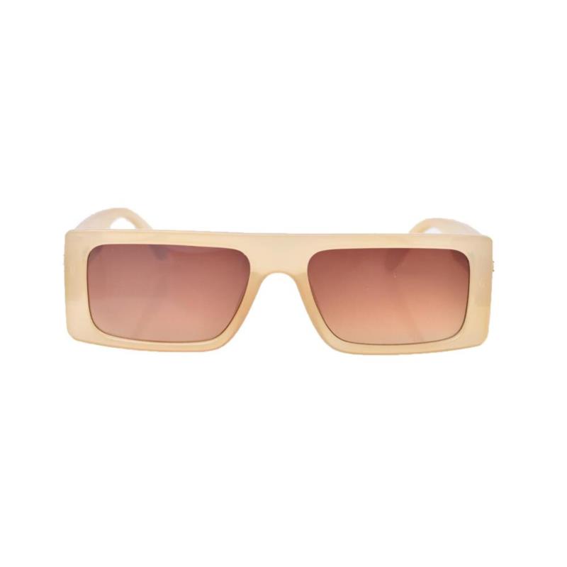 Γυναικεία γυαλιά ηλίου με τετράγωνο σκελετό Μπεζ 15051
