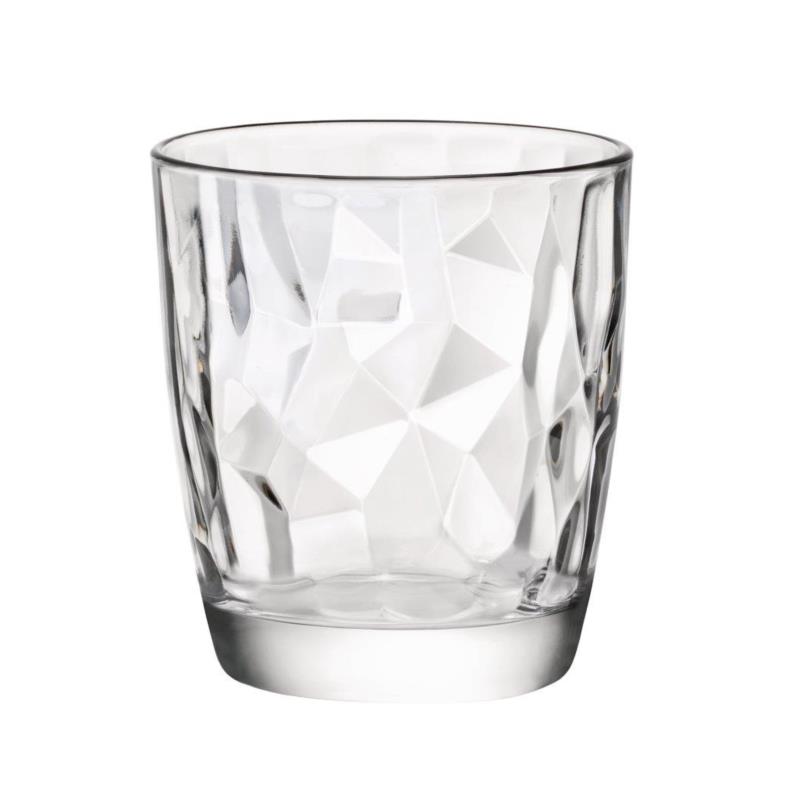 Ποτήρι Κρασιού Γυάλινο Diamond Διάφανο Bormioli Rocco 390ml BR00125402 (Σετ 6 Τεμάχια) (Υλικό: Γυαλί, Χρώμα: Διάφανο , Μέγεθος: Σωλήνας) - Bormioli Rocco - BR00125402