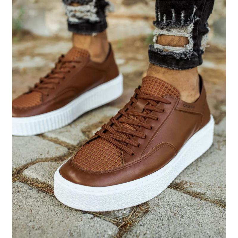 Ανδρικά ταμπά Sneakers ανάγλυφο σχέδιο CH017T