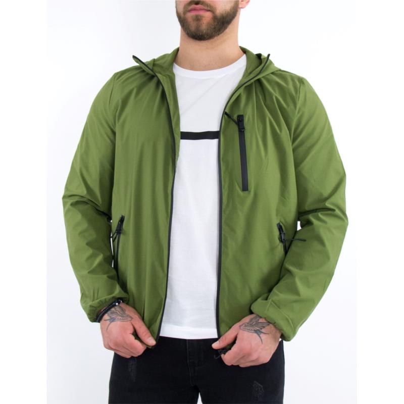 Ανδρικό χακί Jacket με τσέπες ZMG8163Q