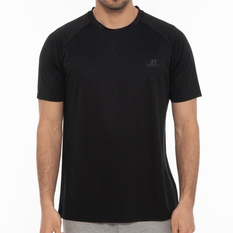 Russell Athletic - SS TECHNICAL T-SHIRT - ΜΑΥΡΟ