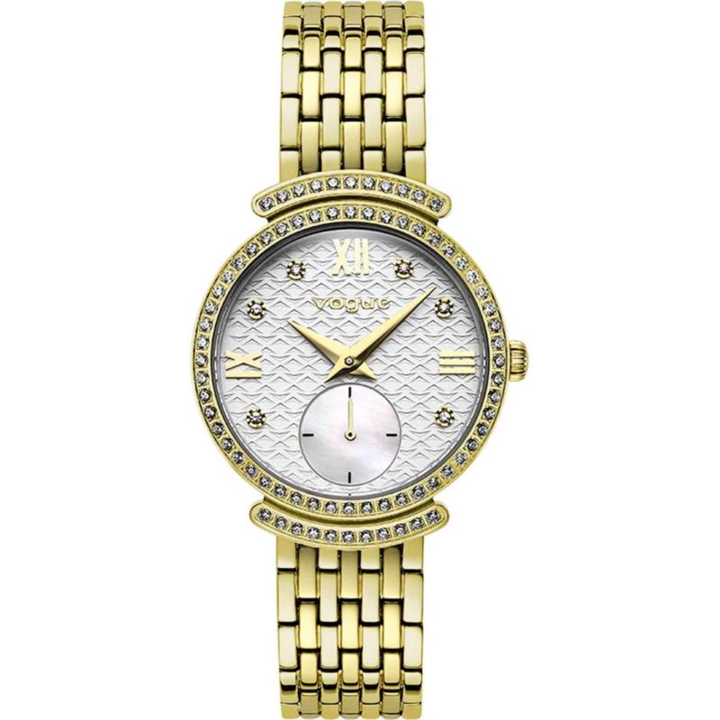 VOGUE Saint Tropez Crystals - 612741 Gold case with Stainless Steel Bracelet