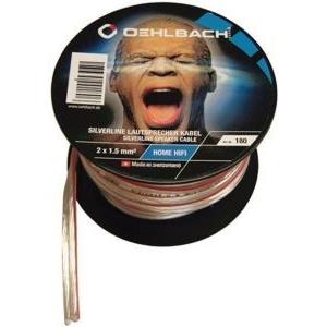 OEHLBACH 180 SILVERLINE SPEAKER CABLE 2 X 1.5MM 10M