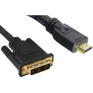 INLINE HDMI TO DVI ADAPTER CABLE HIGH SPEED 7.5M BLACK