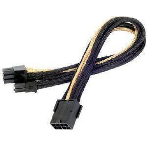 SILVERSTONE PP07-PCIBG PCI 8-PIN TO PCIE 6+2-PIN CABLE 250MM BLACK/GOLD