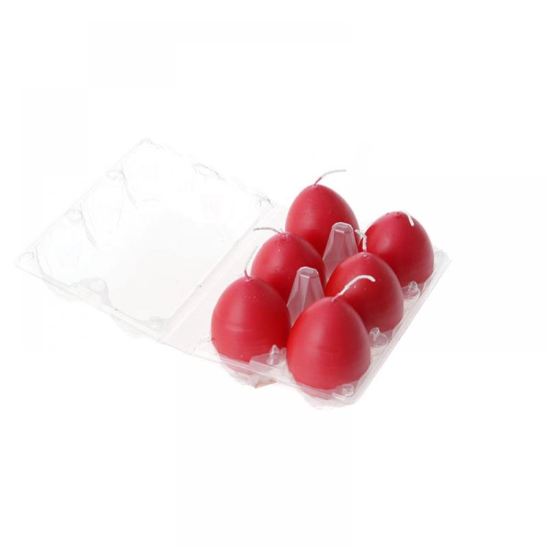 Πασχαλινό Κερί Αυγό Σετ 6τμχ Κόκκινο iliadis 6εκ. 53001 (Χρώμα: Κόκκινο) - Iliadis - il_53001