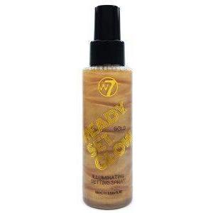 MAKE UP FIXING SPRAY W7 READY SET GLOW - GOLD 100ML