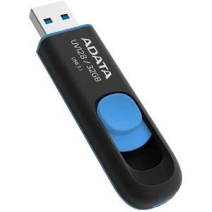 ADATA DASHDRIVE UV128 32GB USB3.0 FLASH DRIVE BLACK/BLUE