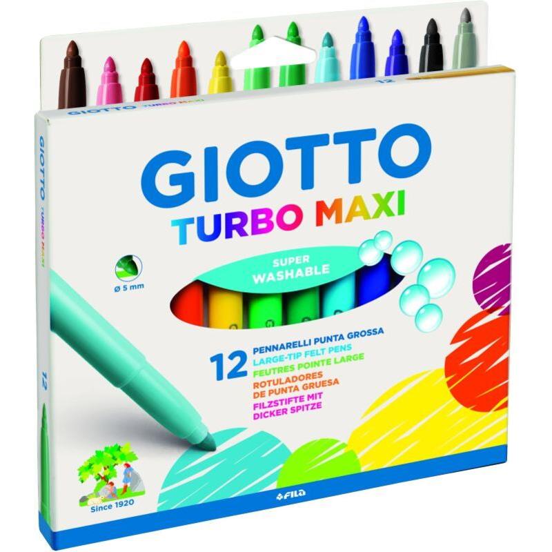 Giotto 12 Μαρκαδόροι Turbo Maxi (076200)