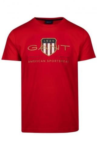 ΑΝΔΡΙΚΟ T-SHIRT KONTOMANIKO ΜΕ ΣΤΑΜΠΑ ΚΟΚΚΙΝΟ ΚΑΝΟΝΙΚΗ ΓΡΑΜΜΗ