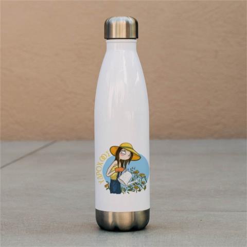 Υδροχόος - Μπουκάλι Θερμός 500ml Λευκό