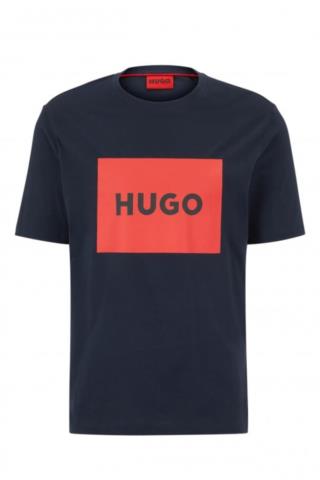 ΑΝΔΡΙΚΟ T-SHIRT ΜΕ ΣΤΑΜΠΑ ΛΟΓΟΤΥΠΟ DULIVE222 ΜΠΛΕ ΚΑΝΟΝΙΚΗ ΓΡΑΜΜΗ