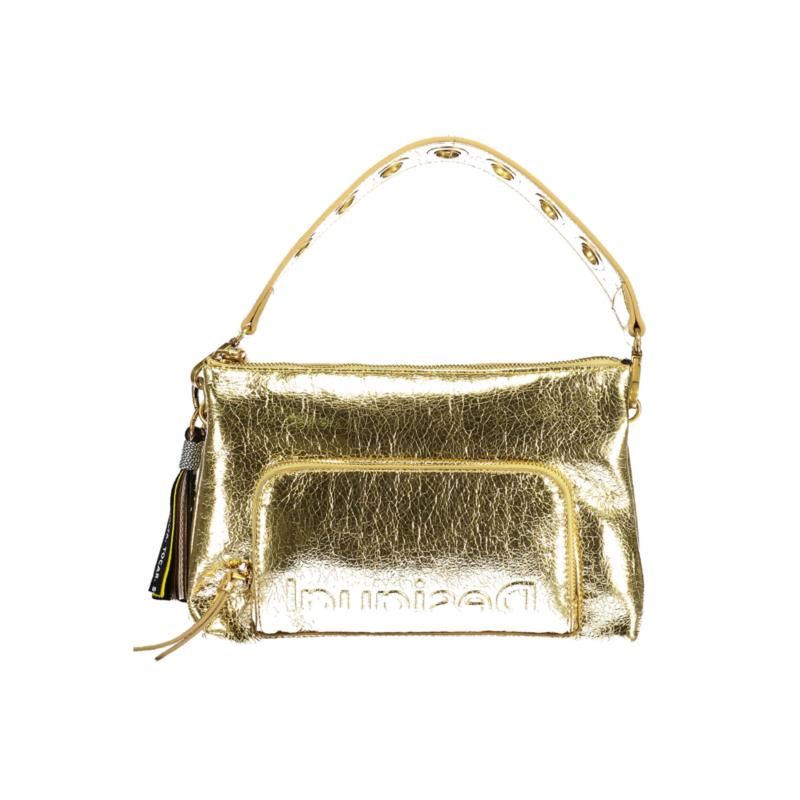 Desigual Gold Polyurethane Handbag DE2476962 8445110325025 One Size