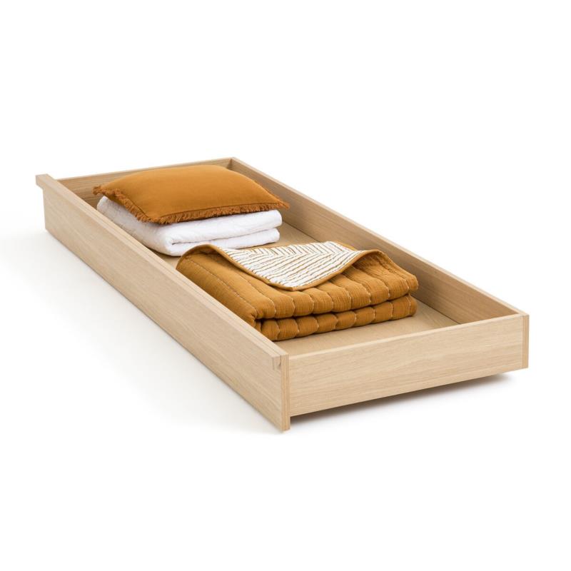 Συρόμενο κρεβάτι με καπλαμά ξύλου δρυ