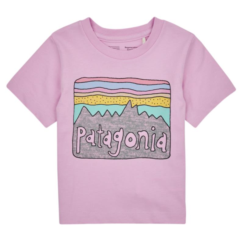 T-shirt με κοντά μανίκια Patagonia Baby Regenerative Organic Certified Cotton Fitz Roy Skies T-