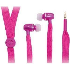 LOGILINK HS0026 STRING EARPHONE WITH INLINE MICROPHONE PINK
